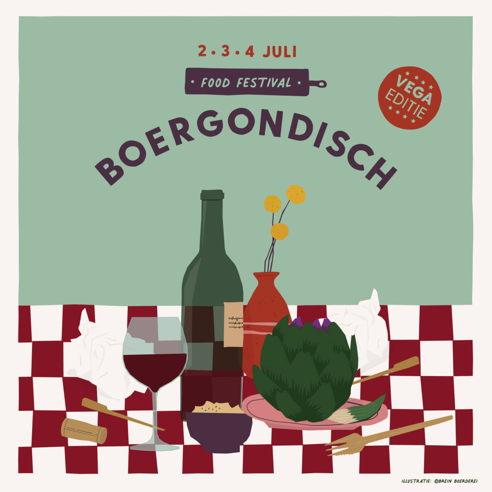 poster boergondisch food festival den haag vega editie
